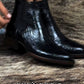 Handmade Crocodile Leather Round Toe Cowboy Boots