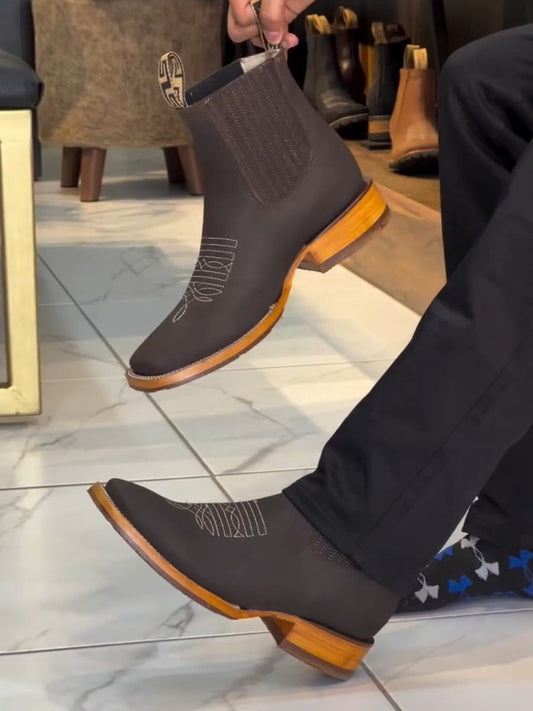 Men's Tobacco Mid Cowboy Boots