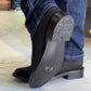 Men's Black Handmade Vintage Cowboy Boots