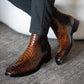 Men's Python Chelsea Ankle Boots