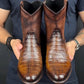 Classic Premium Alligator Leather Men's Boots