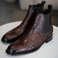 Exquisite Crocodile Chelsea Boots