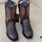 Men's Engraved Oxford Cowboy Boots