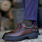 Men's Leather Lace Up Platform Oxfords