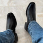 Italian Men's Handmade Genuine Leather Dress Boots