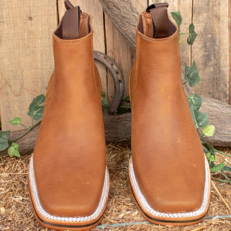 Men's Cowboy Square Toe Half Boots