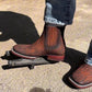 Italian Handmade Men's Bull Collar Boots