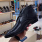 Men's Cobra Leather Ankle Boots