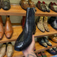 Men's Zip-up Crocodile Leather Ankle Boots