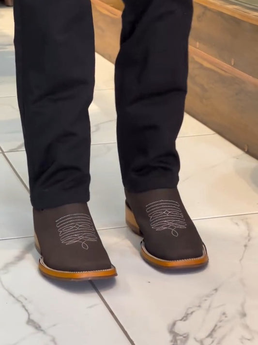 Men's Tobacco Mid Cowboy Boots