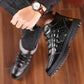Men's Winter Wool Warm Cowhide Shoes