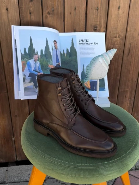 Men's Genuine Leather Vintage Martin Boots