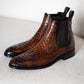 Men's Python Chelsea Ankle Boots