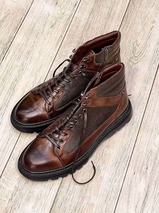 Men's Handmade Cowhide Boots