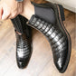 High Top Crocodile Leather Men's Chelsea Boots