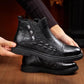 Side Zipper Men's Casual Cowhide Ankle Boots