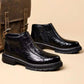 Men's Plush Warm Leather Ankle Boots