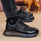 Men's Checkerboard Leather Casual Shoes