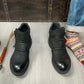 Men's Pleated Vintage Zipper Ankle Boots