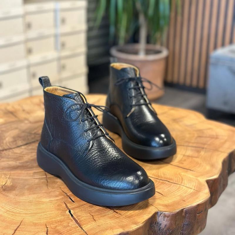 Men's Genuine Leather Simple Ankle Boots