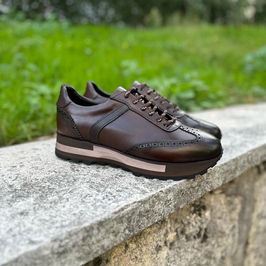 Men's New Genuine Leather Retro Sports Casual Shoes